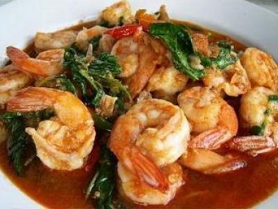 Restaurant_Riz-Thai_Crevettes_sautees_au_basilic